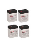 Batteries for Oneac On400i-sn UPS, 4 x 6V, 4.5Ah - 27Wh