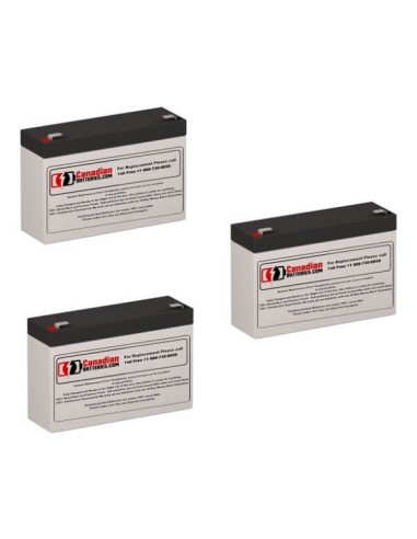 Batteries for Powerware Personal 500 UPS, 3 x 6V, 7Ah - 42Wh