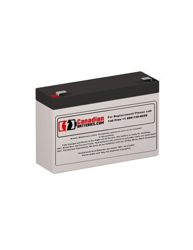 Battery for Tripp Lite Htr07-1u UPS, 1 x 6V, 7Ah - 42Wh