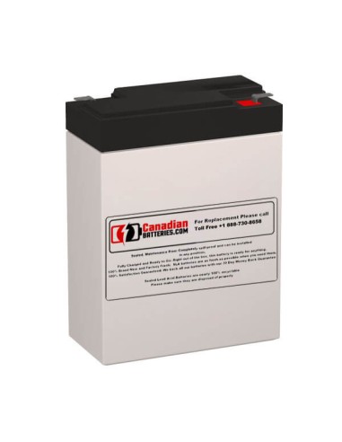 Battery for Powerware Bat-1500 UPS, 1 x 6V, 9Ah - 54Wh