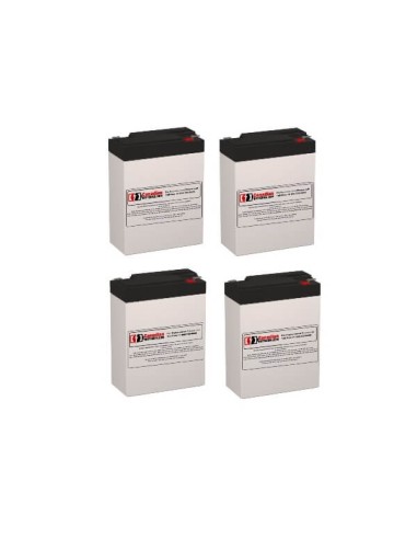 Batteries for Powerware Bat-700 UPS, 4 x 6V, 9Ah - 54Wh