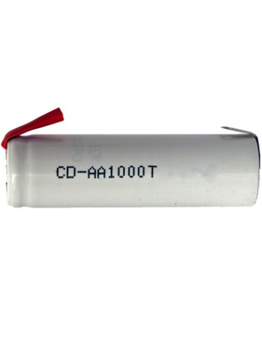 Generic AA Flat Top NiCd Rechargeable Battery with Tabs - 1000 mAh