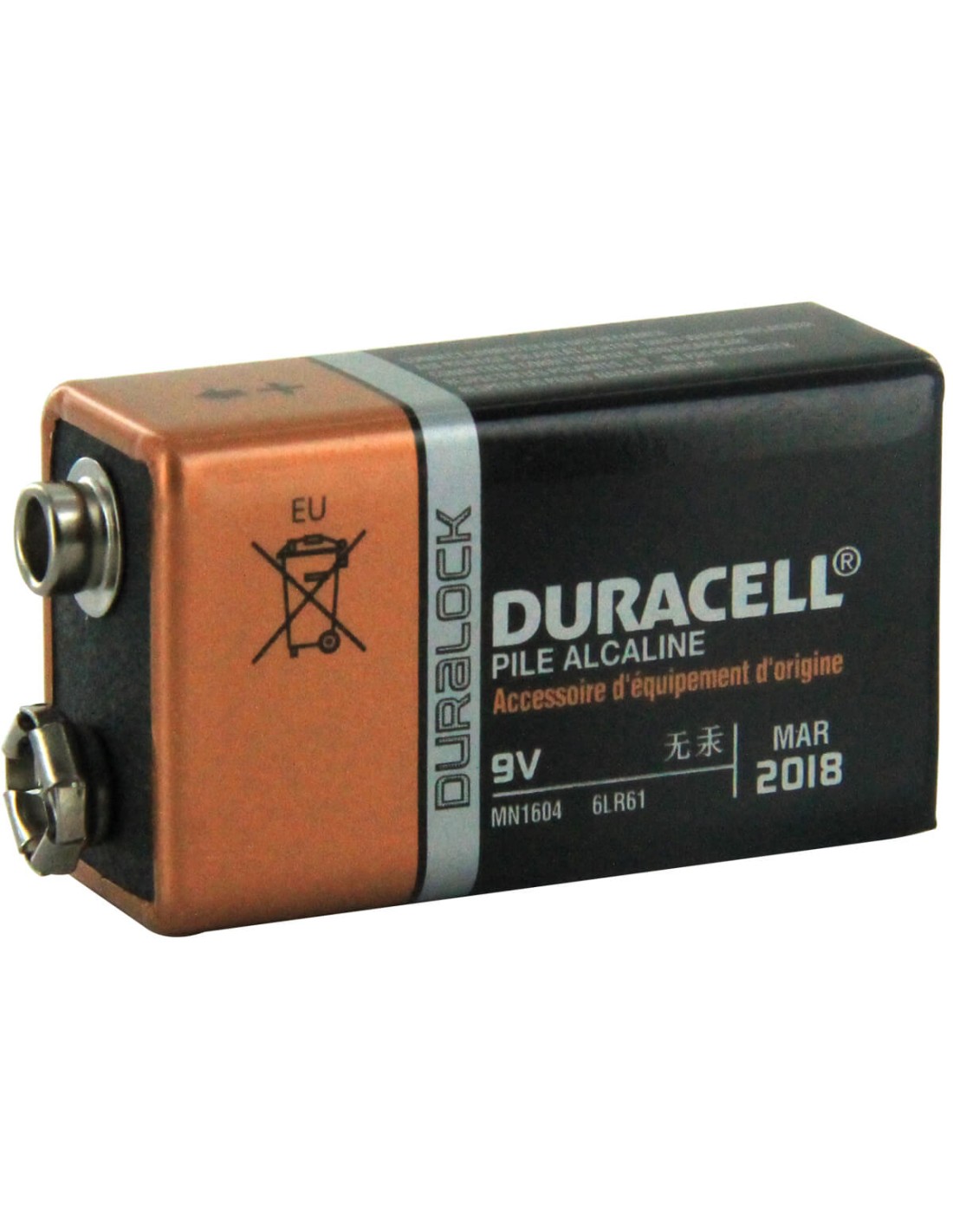 Pile 6LR61 9 volts - Duracell