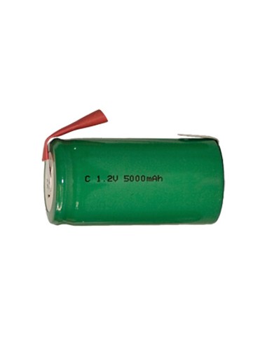 Generic C Size Flat Top NiMh Rechargeable Battery with Tabs - 5000 mAh