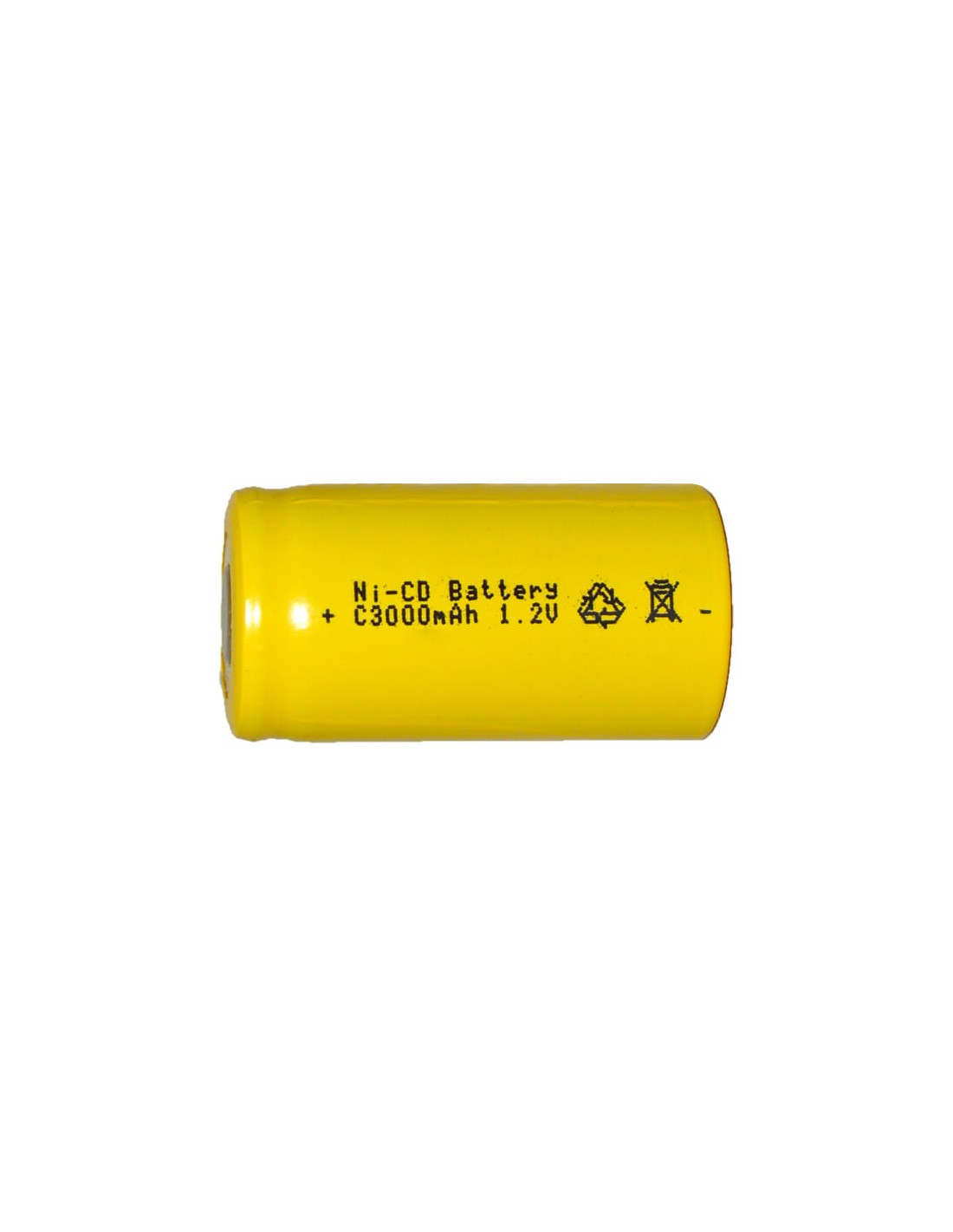 Generic C Size Flat Top NiCd Rechargeable Battery - 3000 mAh