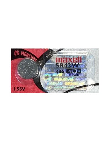 386 - SR43W 1.55 Volt Silver Oxide Battery Replacement