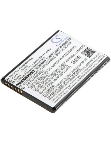 Battery for Zte N988z 3.8V, 3000mAh - 5.55Wh