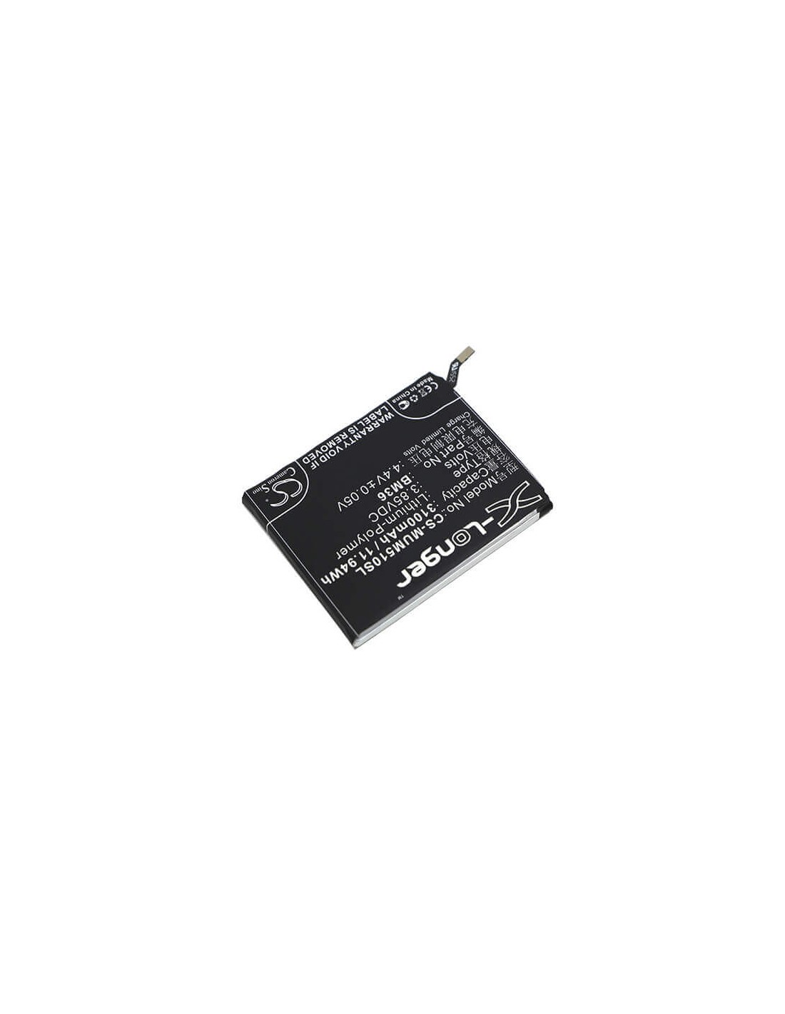 Battery for Xiaomi, Mi 5s, Mi 5s Extreme Edition 3.85V, 3100mAh - 11.94Wh