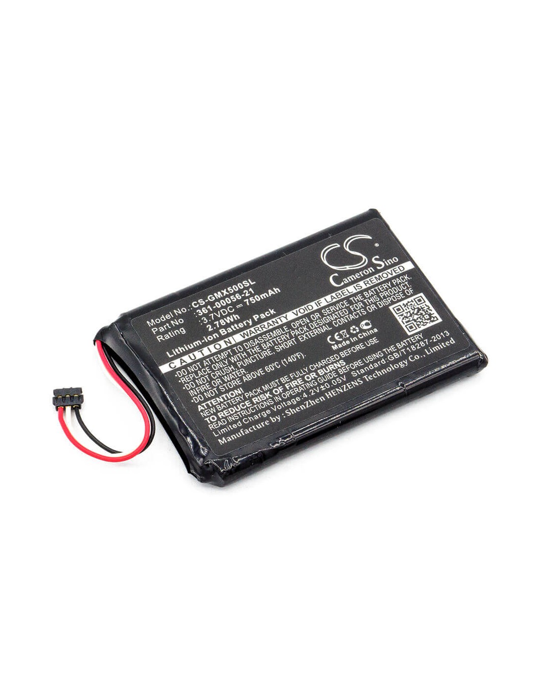 Battery for Garmin, 010-01531-00, Driveluxe 50 Lmthd 3.7V, 750mAh - 2.78Wh