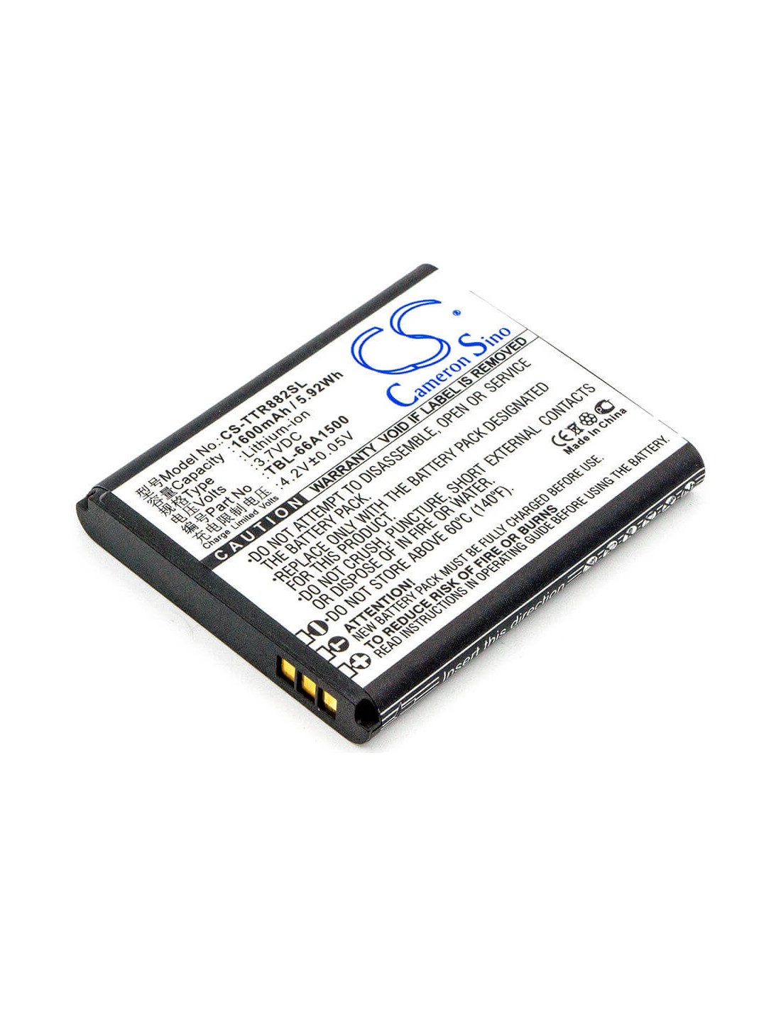 Battery for Tp-link, Tl-t882 3.7V, 1600mAh - 5.92Wh