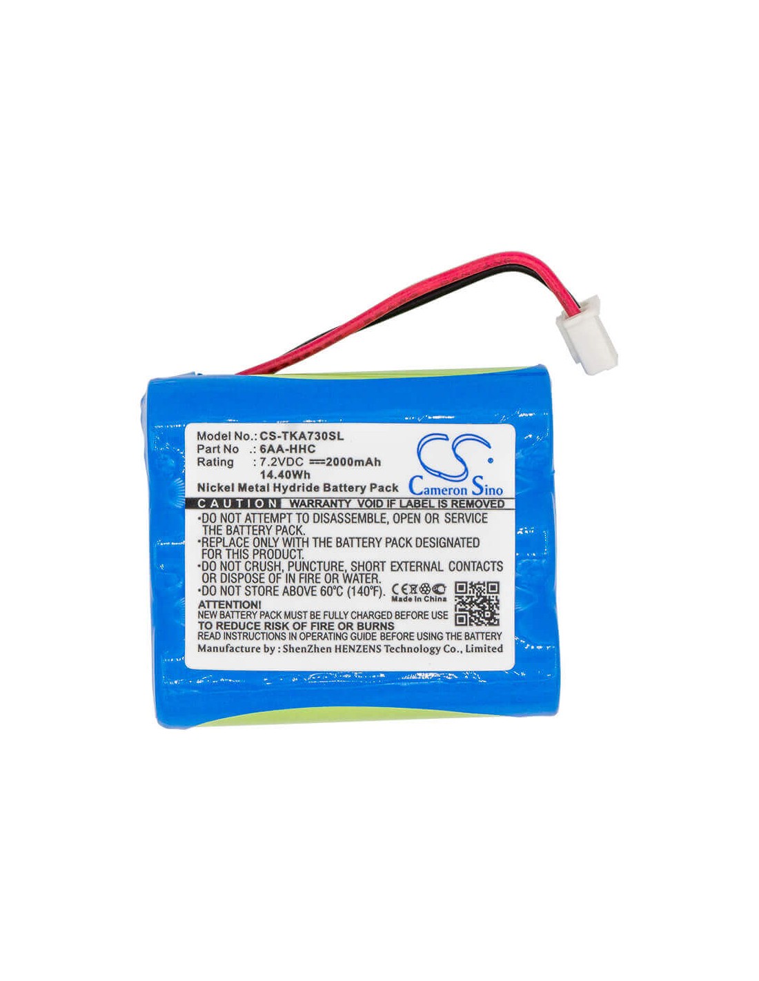 Battery for Tdk, Life On Record A73, Life On Record A73 Boombox 7.2V, 2000mAh - 14.40Wh