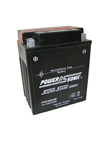 PTX14AH-BS 12V 200 cca Powersonic AGM motorcycle battery