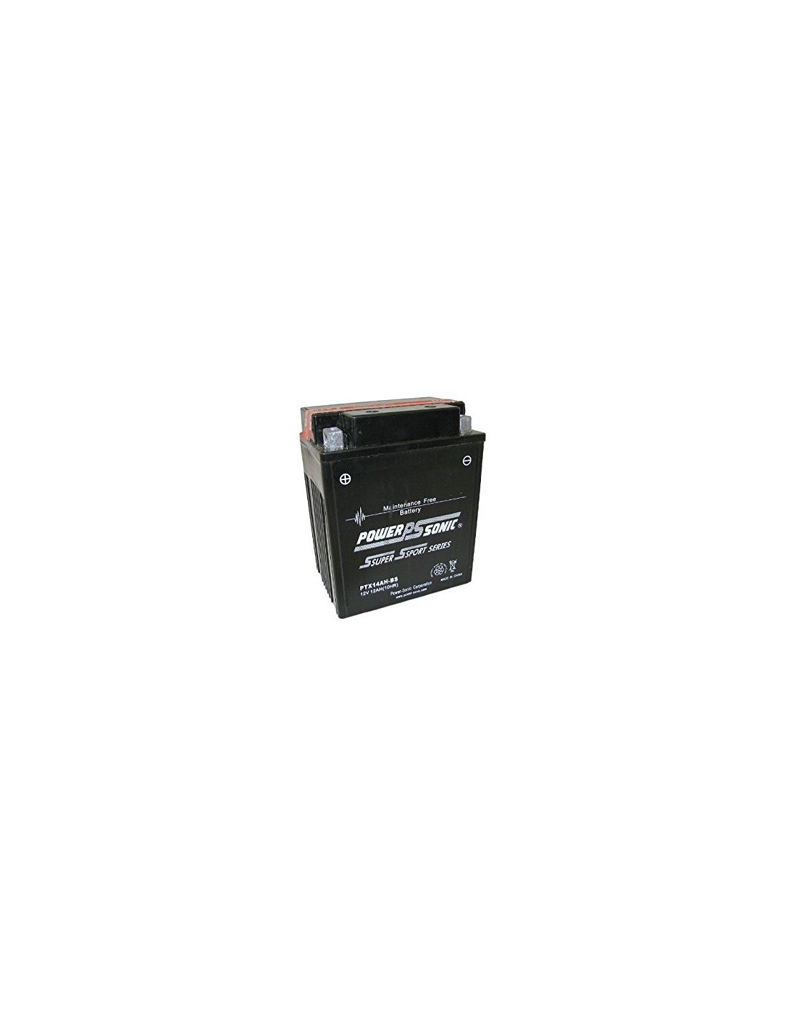 PTX14AH-BS 12V 200 cca Powersonic AGM motorcycle battery