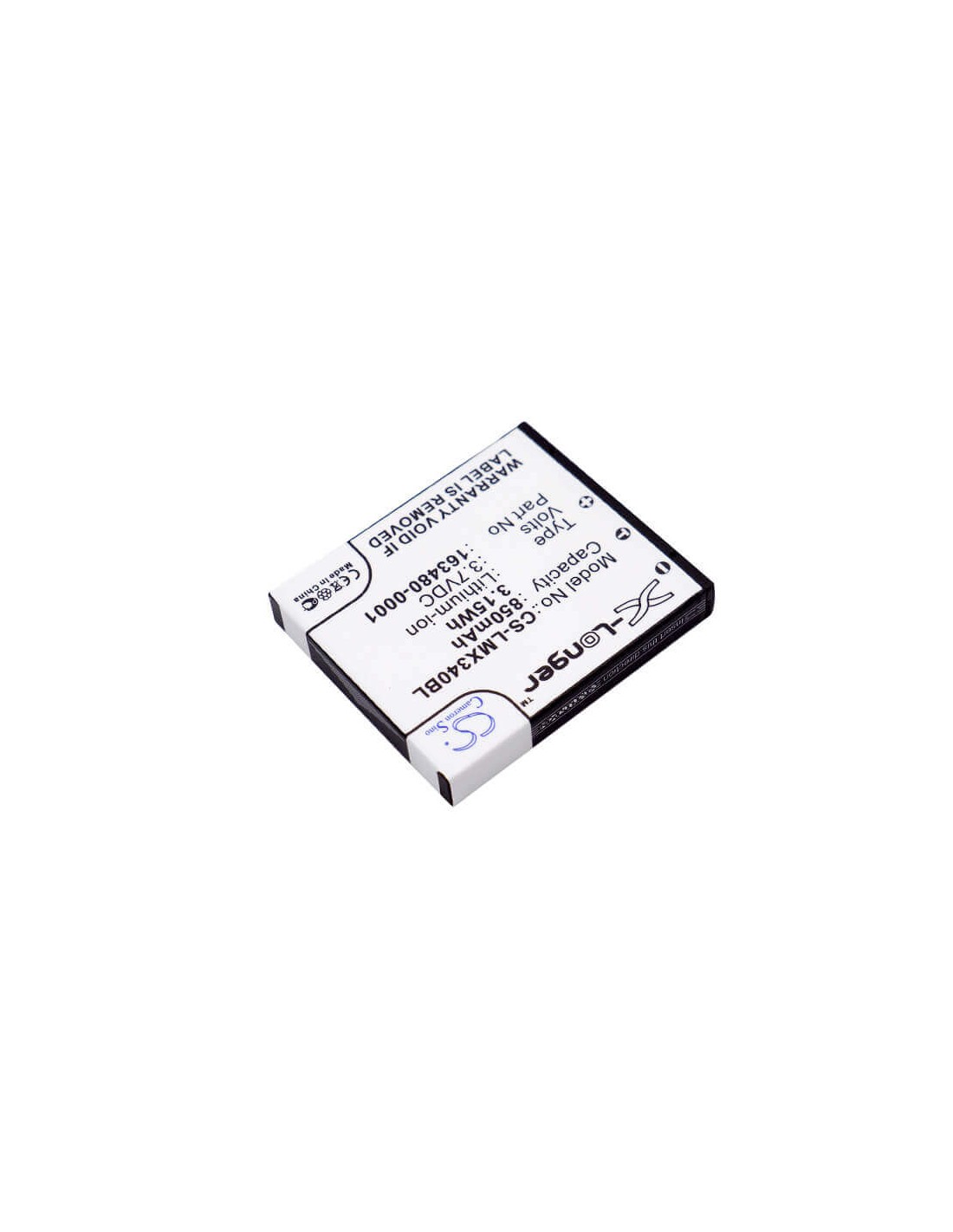 Battery for Lxe, 8650 Bluetooth Ring Scanners, Bluetooth Ring Scanner, L 3.7V, 850mAh - 3.15Wh
