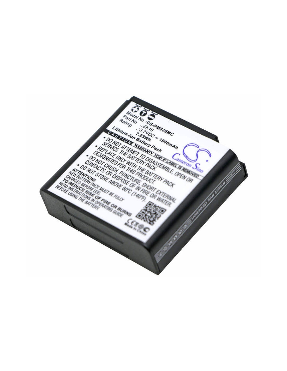 Battery for Polaroid, Im1836 3.7V, 1900mAh - 7.03Wh