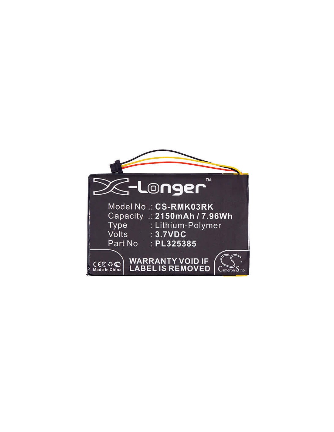 Battery for Razer, Rz03-0133, Rz84-01330100, Turret Gaming Lapboard 3.7V, 2150mAh - 7.96Wh