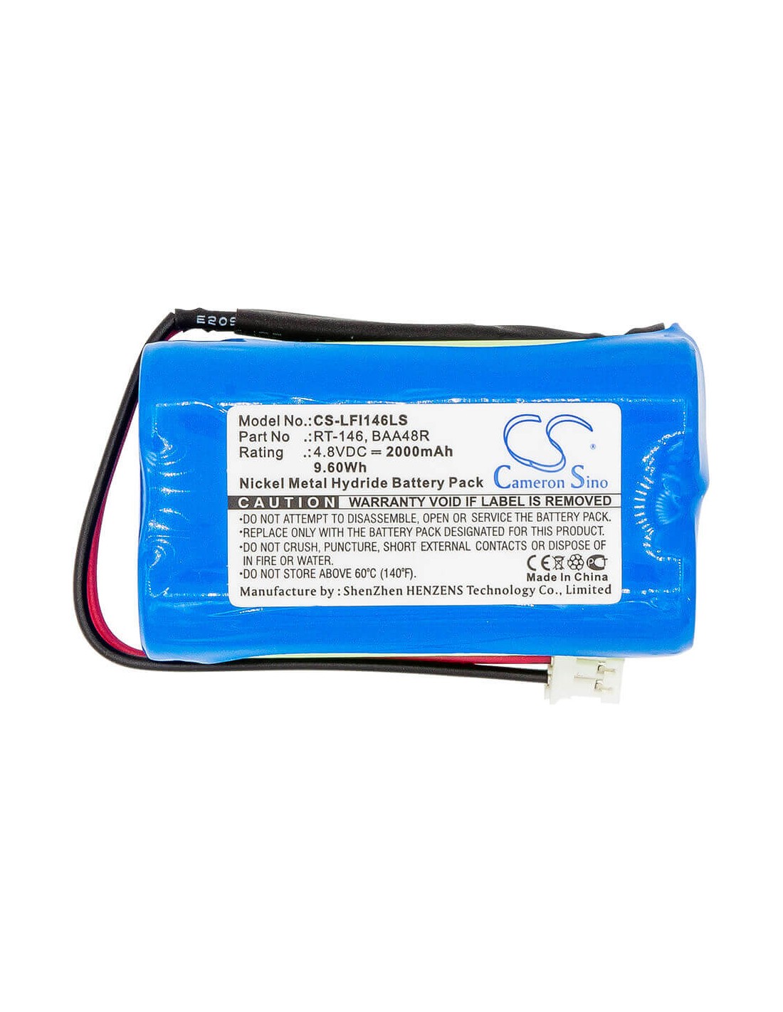 Extended Battery for Lfi, Daybrite Emergi-lite Baa48r, Light Alarms Bl93nc487, 4.8V, 2000mAh - 9.60Wh