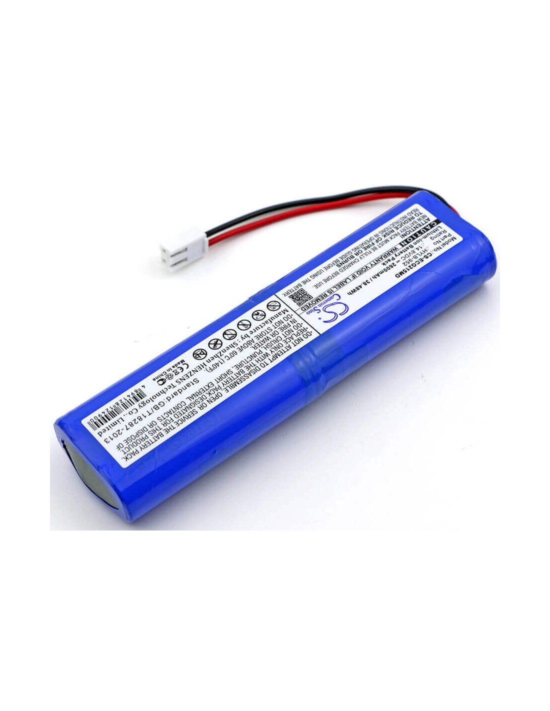 Battery for Biocare, Ecg-1215 14.8V, 2600mAh - 38.48Wh