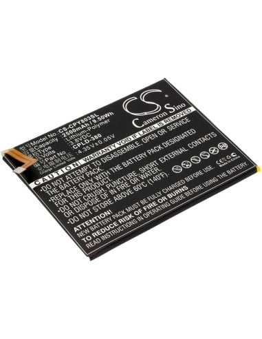 Battery for Coolpad, Fengshang 3, Y803-9, Y91 3.8V, 2500mAh - 9.50Wh