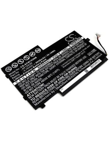Battery for Acer, Aspire Switch 10e, Sw3-013, Sw3-013-1566 3.75V, 8050mAh - 30.19Wh