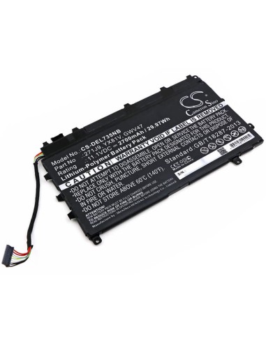 Battery for Dell, Latitude 13 7000, Latitude 7350 11.1V, 2700mAh - 29.97Wh
