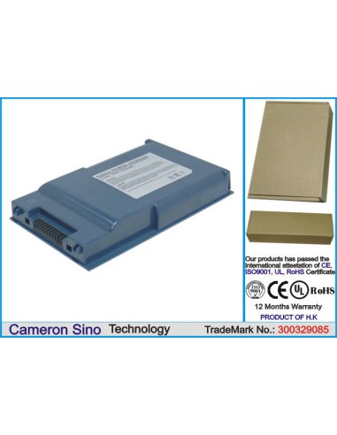 Battery for Fujitsu, Lifebook S2000, Lifebook S2010, Lifebook S2020 10.8V, 4400mAh - 47.52Wh