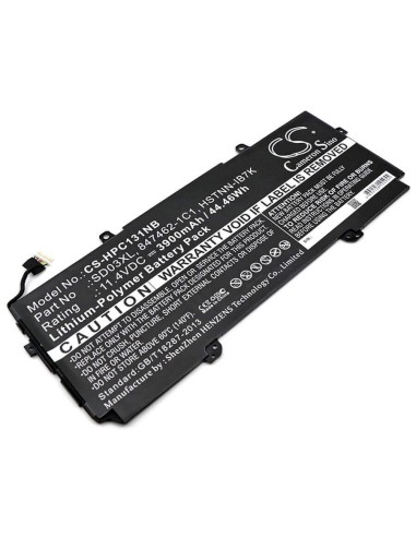 Battery for Hp, Chromebook 13 G1 11.4V, 3900mAh - 44.46Wh