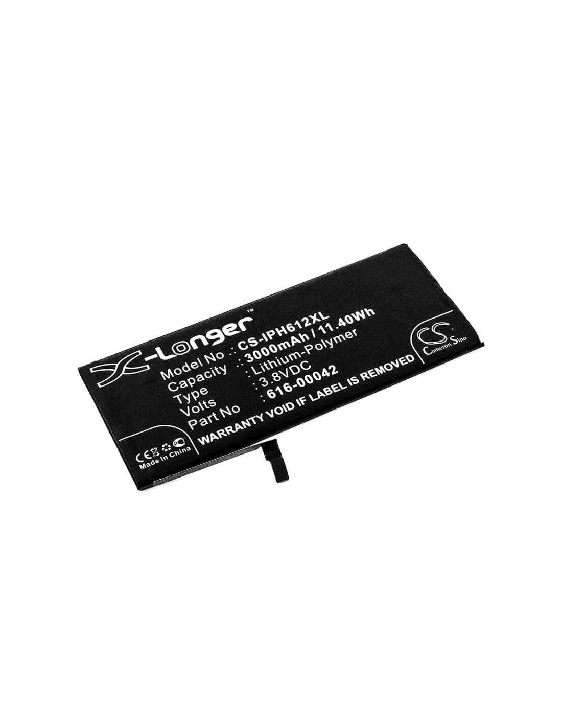 Battery for Apple, A1634, A1687, A1690, A1699, Iphone 6s Plus 3.8V, 3000mAh - 11.40Wh