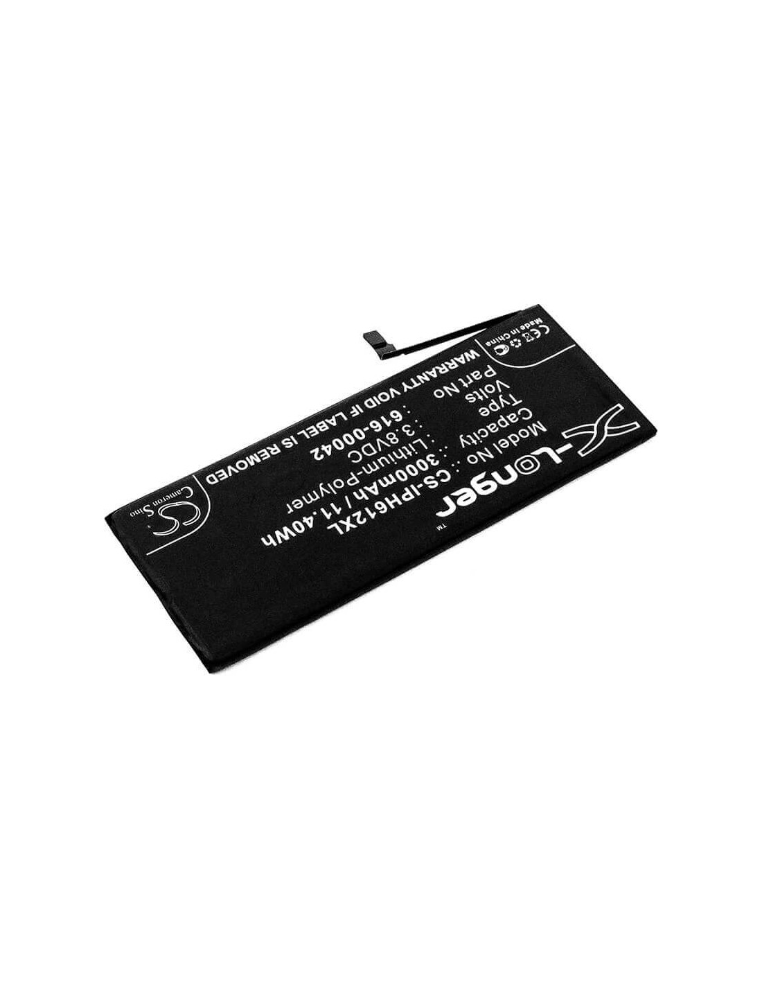 Battery for Apple, A1634, A1687, A1690, A1699, Iphone 6s Plus 3.8V, 3000mAh - 11.40Wh
