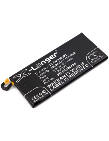 Battery for Samsung, Galaxy A5 2017, Sm-a520f, Sm-a520f/ds 3.85V, 3000mAh - 11.55Wh