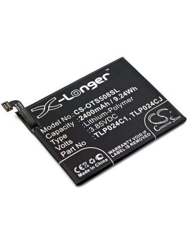 Battery for Alcatel, One Touch Shine Lite, One Touch Shine Lite Td-lte 3.85V, 2400mAh - 9.24Wh