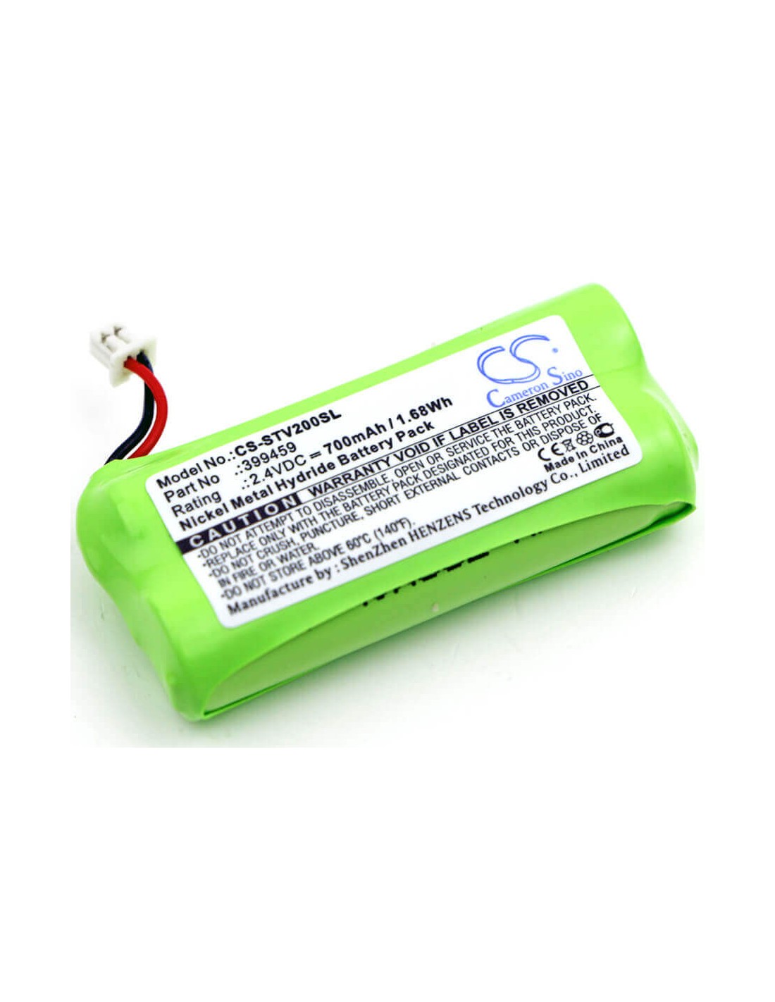 Battery for Stageclix, Jack V2 Transmitter 2.4V, 700mAh - 1.68Wh