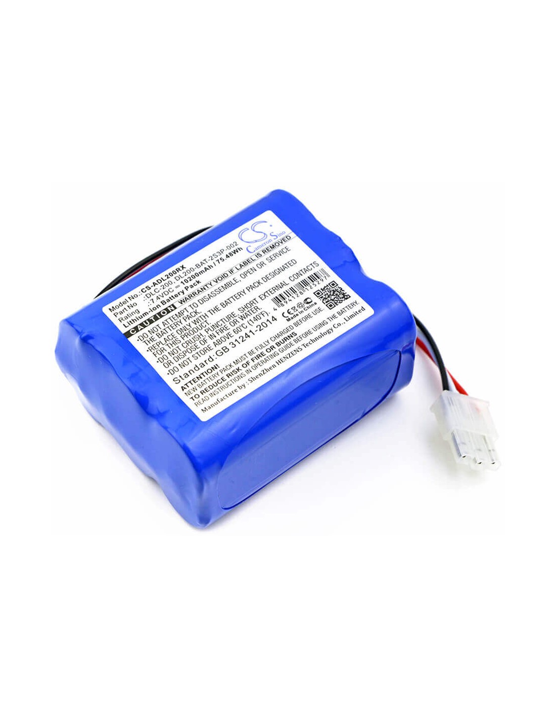 Battery for At&t, Dlc-200c 7.4V, 10200mAh - 75.48Wh