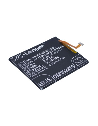 Battery for Blu Pure Xl 3.8V, 3500mAh - 13.30Wh