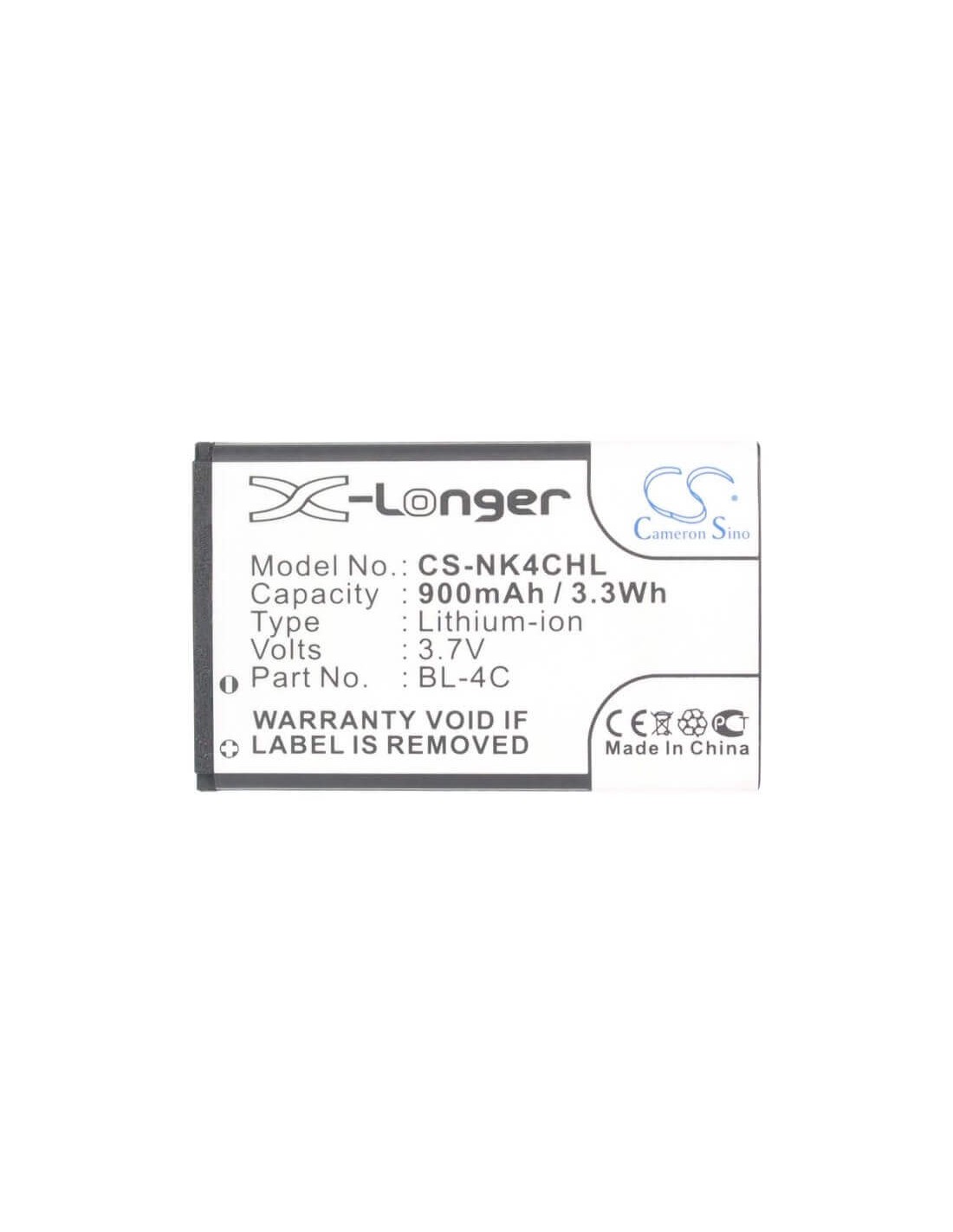 Battery for Blu Deejay Lite, Click Lite, Flash 3.7V, 900mAh - 3.33Wh
