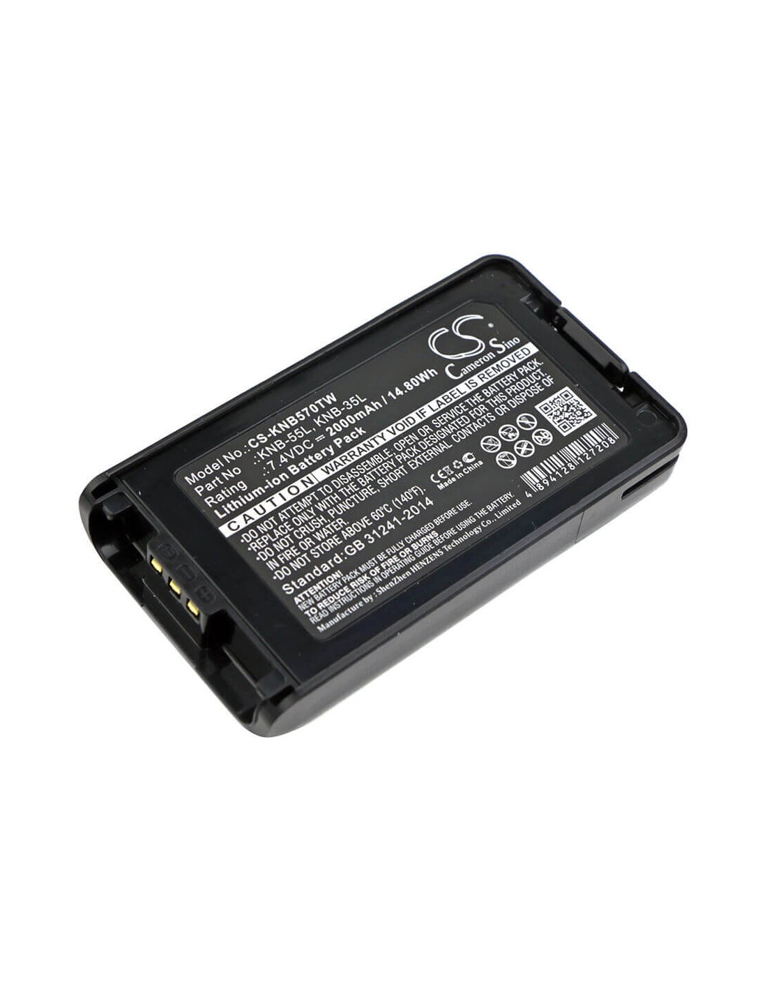 Battery for Kenwood Tk-2140, Tk-3140, Tk-2148 7.4V, 2000mAh - 14.80Wh