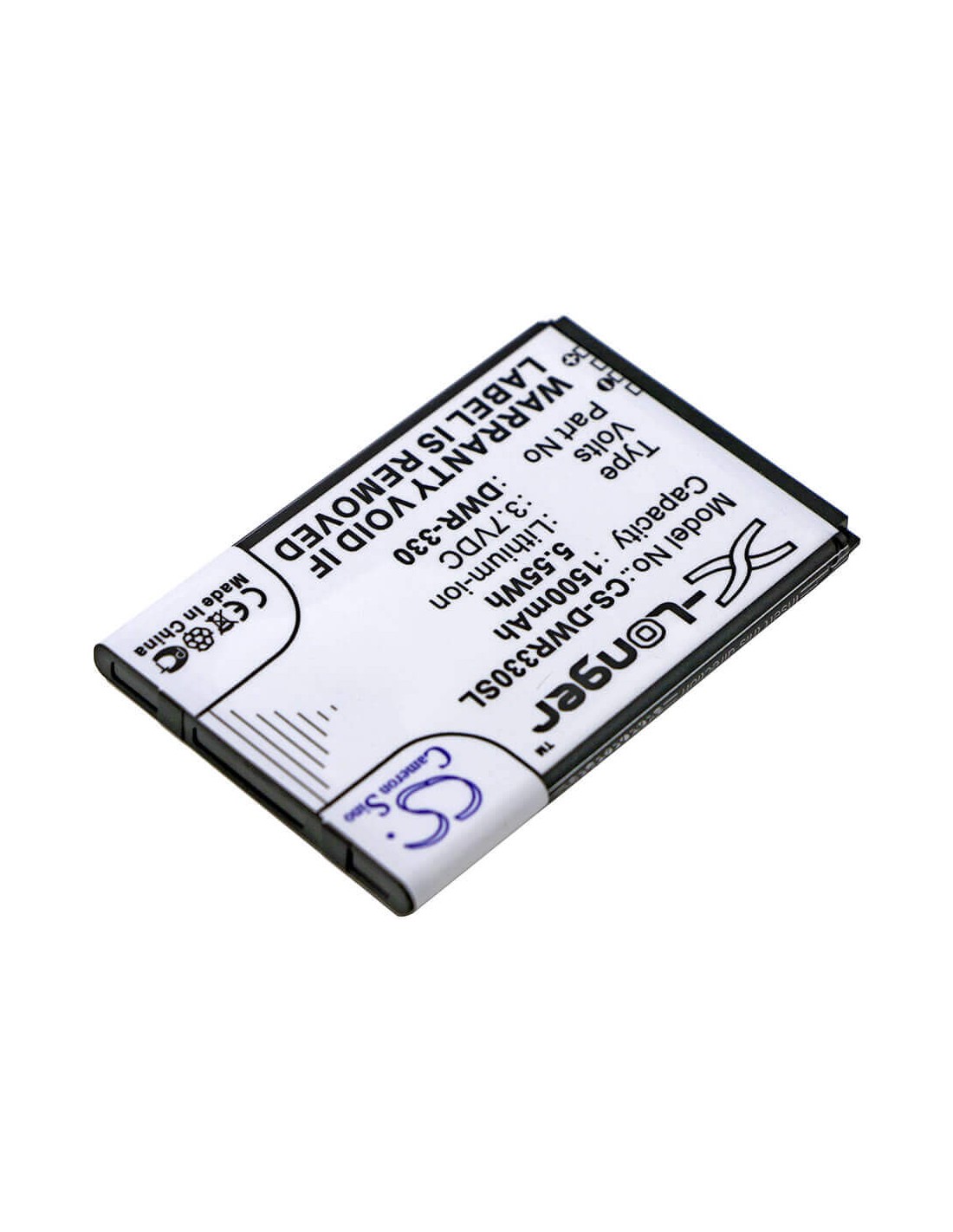 Battery for D-link, Dwr-330 3.7V, 1500mAh - 5.55Wh