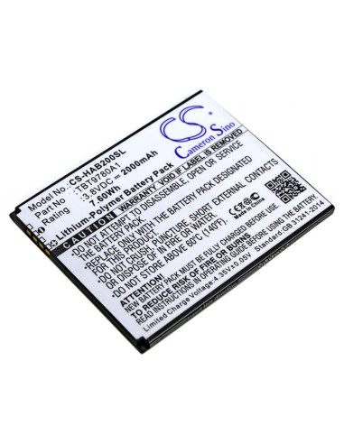 Battery for Highscreen, B2000a, Thor 3.8V, 2000mAh - 7.60Wh