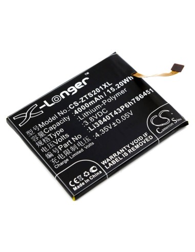 Battery for Zte, S2014, Voyage Plus 3.8V, 4000mAh - 15.20Wh