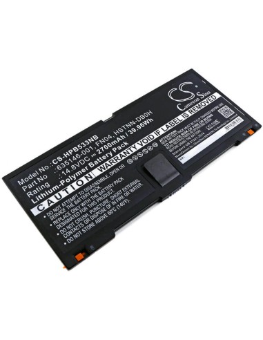 Battery for Hp, Probook 5330m 14.8V, 2700mAh - 39.96Wh