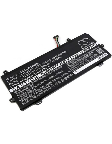 Battery for Lenovo, 80sf0000us, Ideapad 11.6" N22, Ideapad N22 11.25V, 3900mAh - 43.88Wh