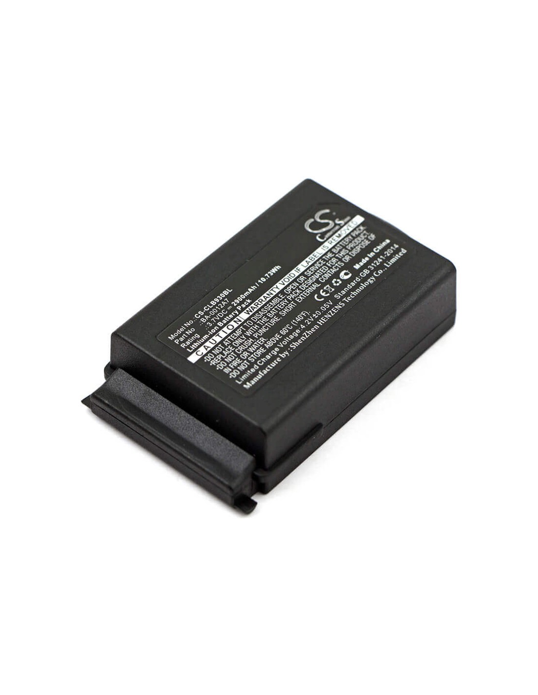 Battery for Cipherlab, 9300, 9400, 9600 3.7V, 2900mAh - 10.73Wh
