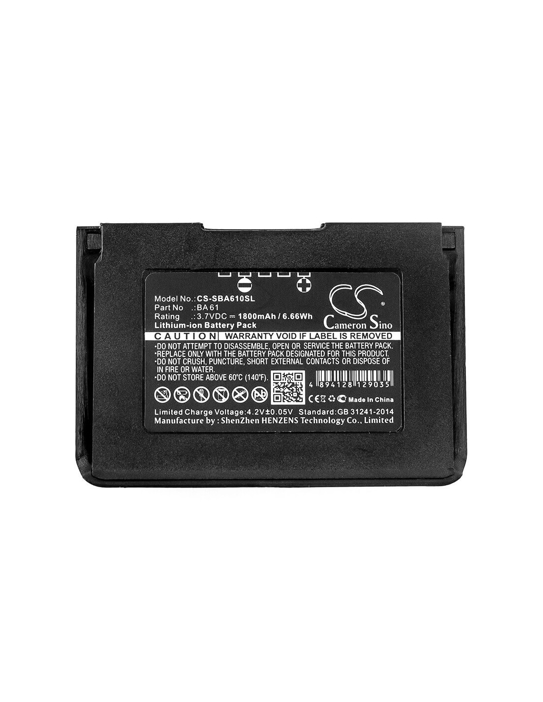 Battery for Sennheiser, Evolution Wireless Sk D1, Sk9000 3.7V, 1800mAh - 6.66Wh