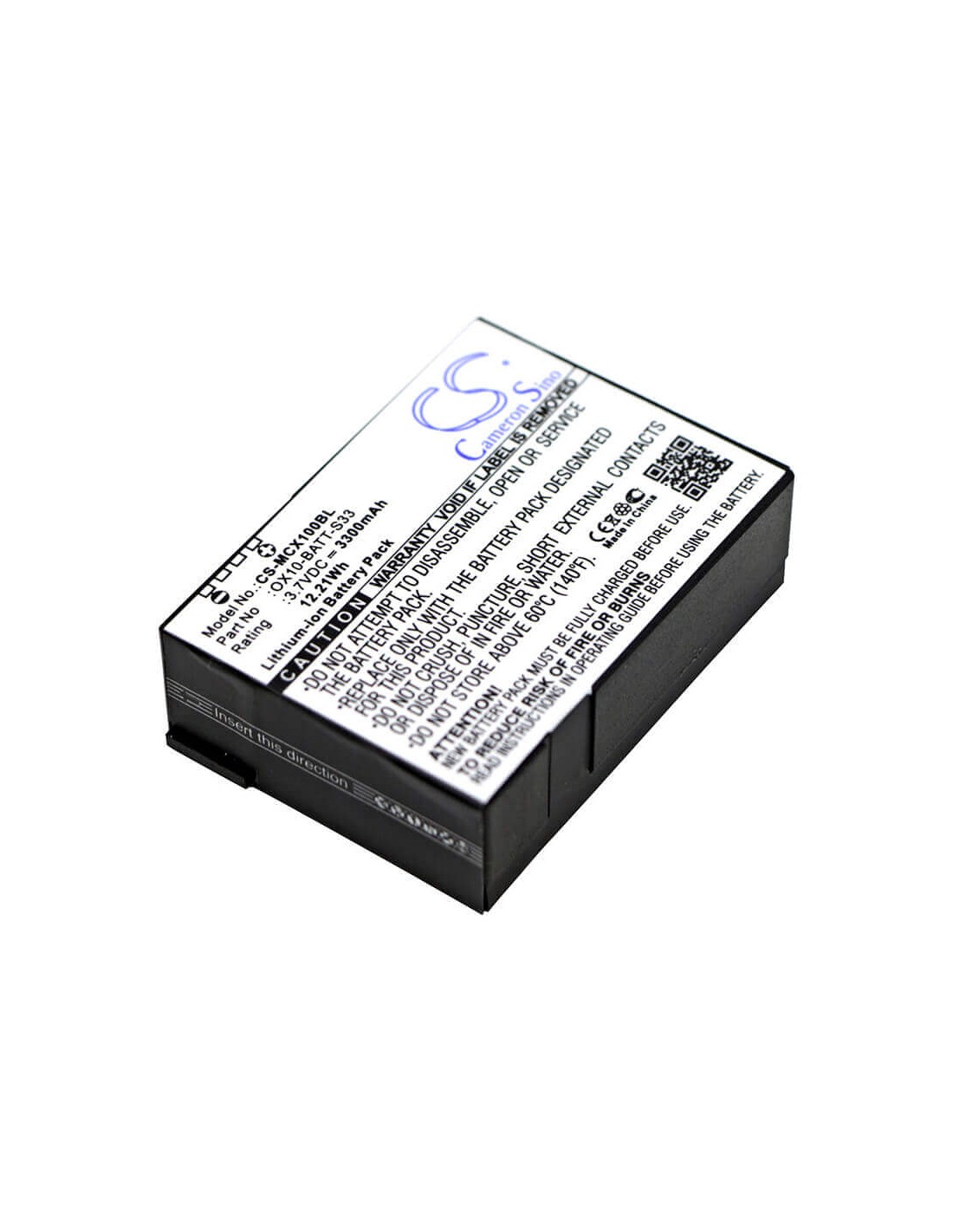 Battery for M3 Mobile, Orange, Ox10, Ox10 Rfid 3.7V, 3300mAh - 12.21Wh