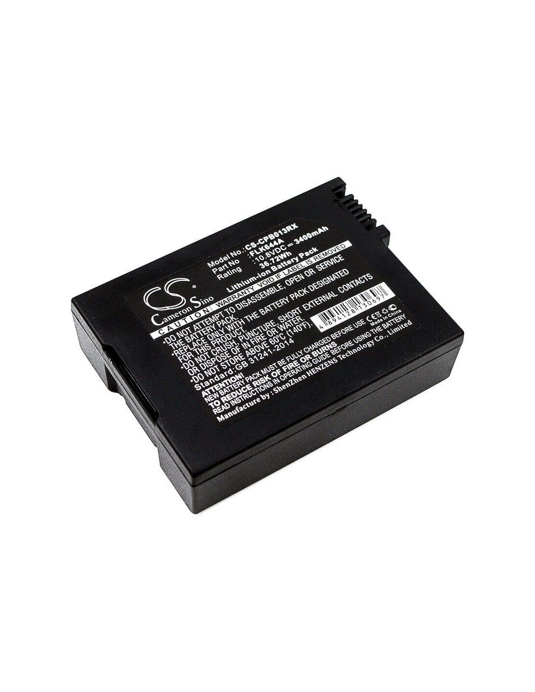 Battery for Cisco 4033435, Flk644a, Pb013, Smpcm1, Foxlink, Flk644a 10.8V, 3400mAh - 36.72Wh