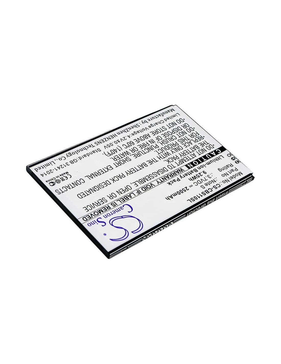 Battery for Cubot, Note S 3.8V, 3600mAh - 13.68Wh