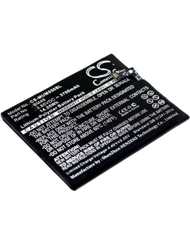 Battery for Xiaomi, 2015211, Note 2 Standard 3.85V, 3700mAh - 14.25Wh