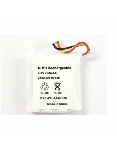 Battery for Byd4h-aaa700b 4.8V, 700 mAh - 3.36Wh