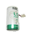 Battery for Saft Ls33600c16 3 Flowmeter With Connector 3.6V, 18000 mAh - 64.8Wh
