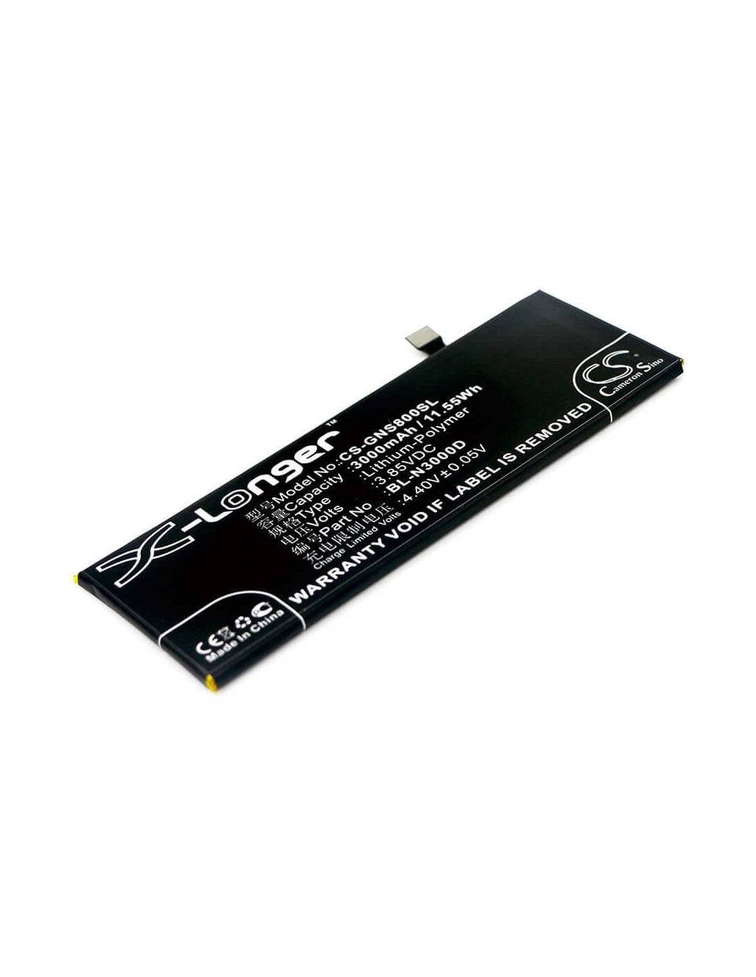 Battery for Blu, P0030uu, Pure Xr 3.85V, 3000mAh - 11.55Wh